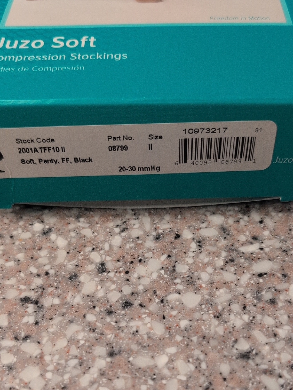 Juzo Soft Black Compression Stockings - Size II